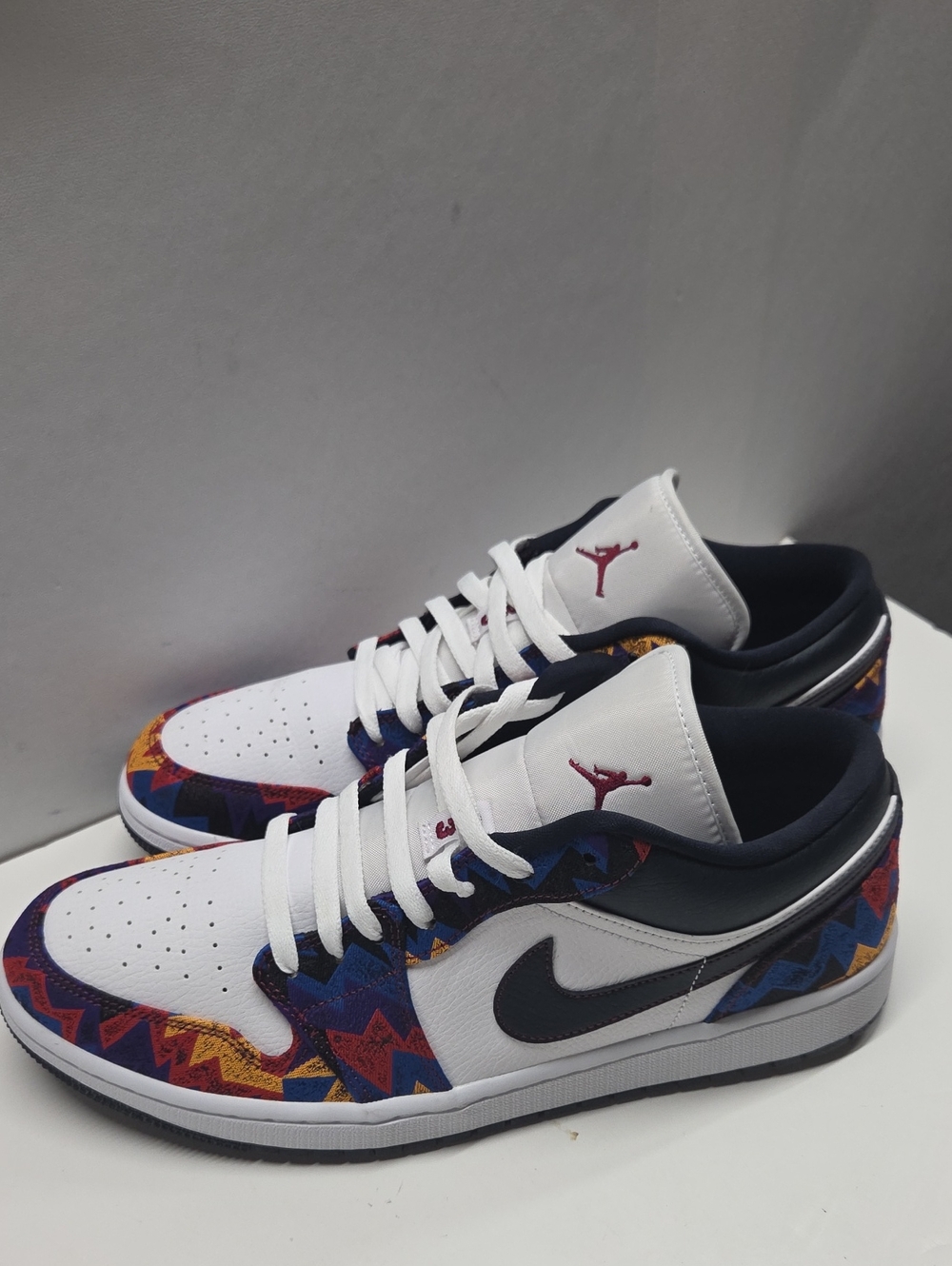 Nike Air Jordan Low 1 SE Nothing But Net Leather Sneakers Size 12
